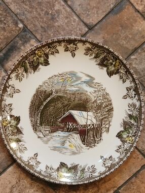 Vintage Johnson Brothers "The Friendly Village" 12" Serving Platter